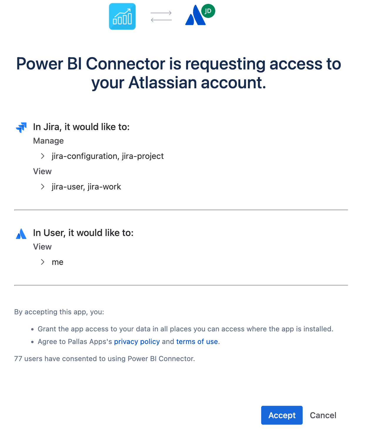 Access granted confirmation screen